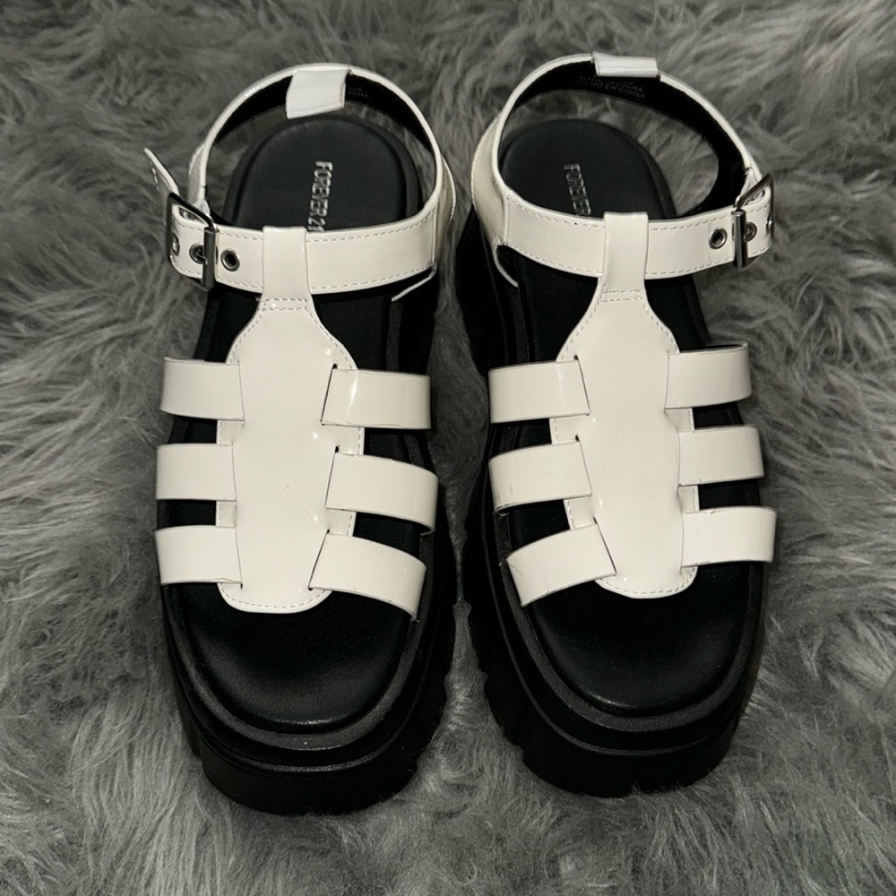 Platform sandals Used once